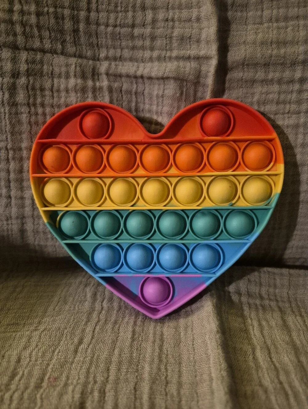 4 Rainbow Pop-It Fidget Toys - Colorful Stress Relief - A